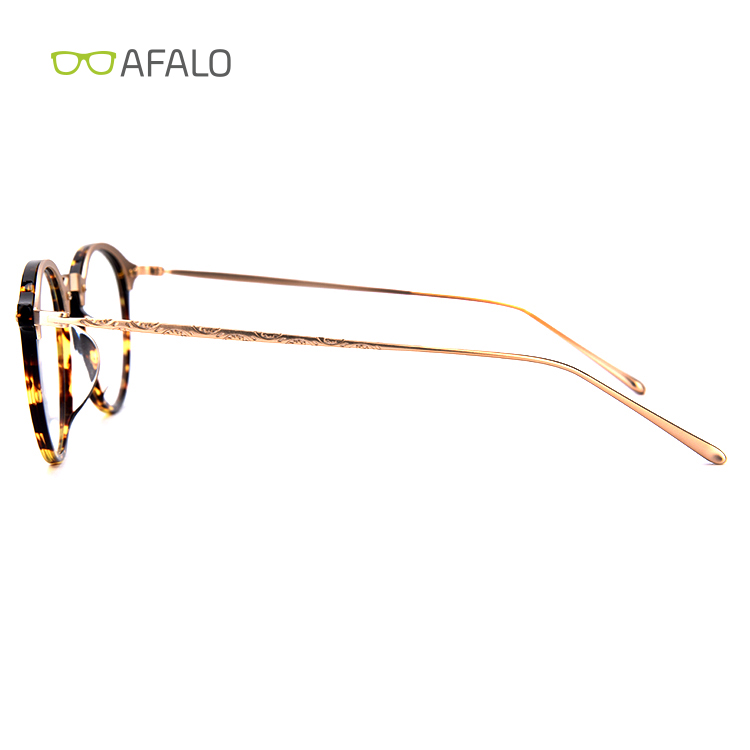 Round acetate eyewear glasses frame