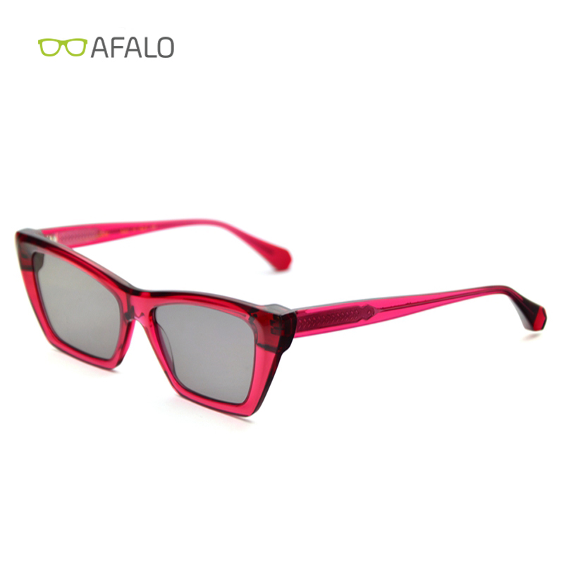 Ladies Cat Eye Fashion Vintage Acetate Customized Women Sunglasses