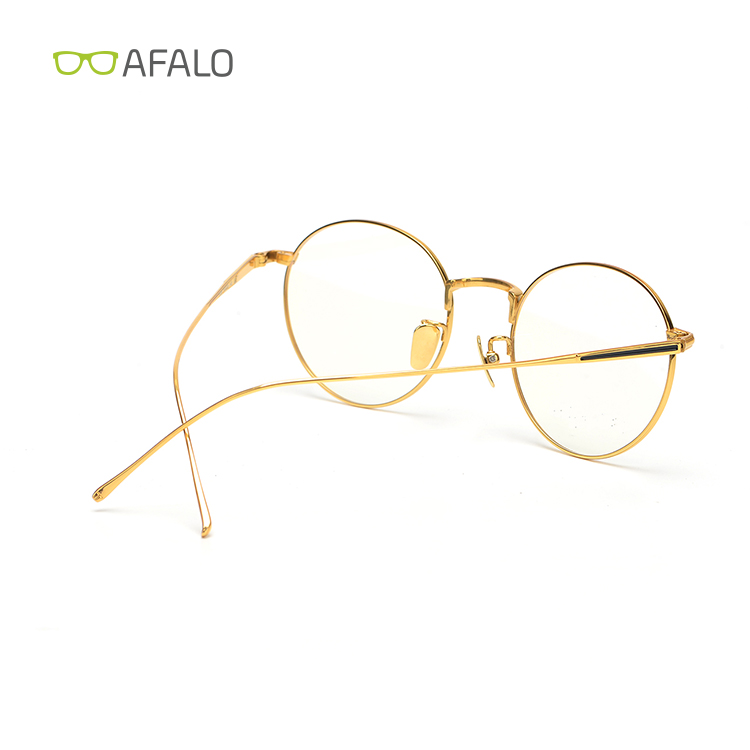 High End Round Shape Titanium Optical Glasses Frame